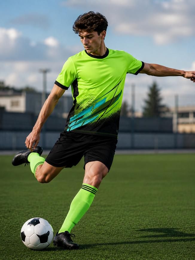 Player in a GOL Soccer kit