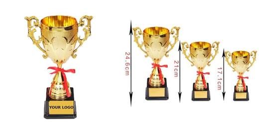 Gold Cup, 3 Sizes soccer trophy