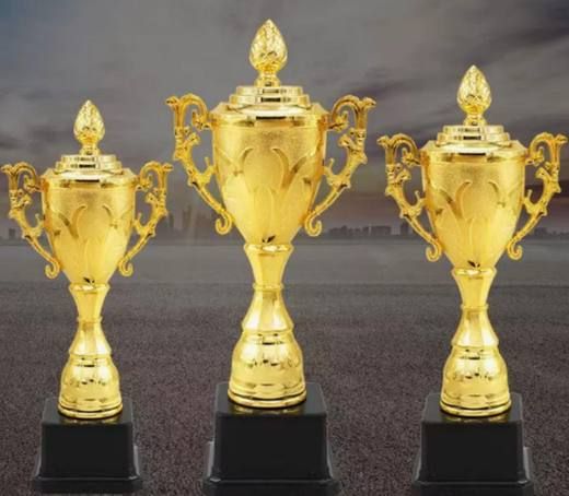 Classic Lidded Cup soccer trophy